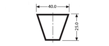 Купить Клиновые ремни — V 40 e - Клиновые ремни — V